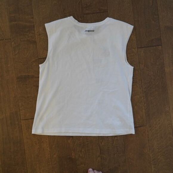 Desigual Sleeveless Crew Neck Pullover Top White Womens Size Medium - Picture 4 of 9